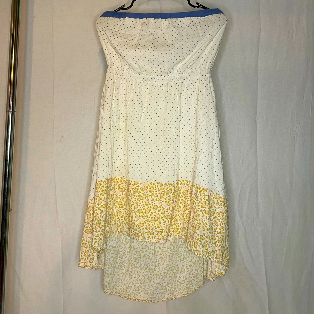 Quiksilver strapless hi-lo dress Used L